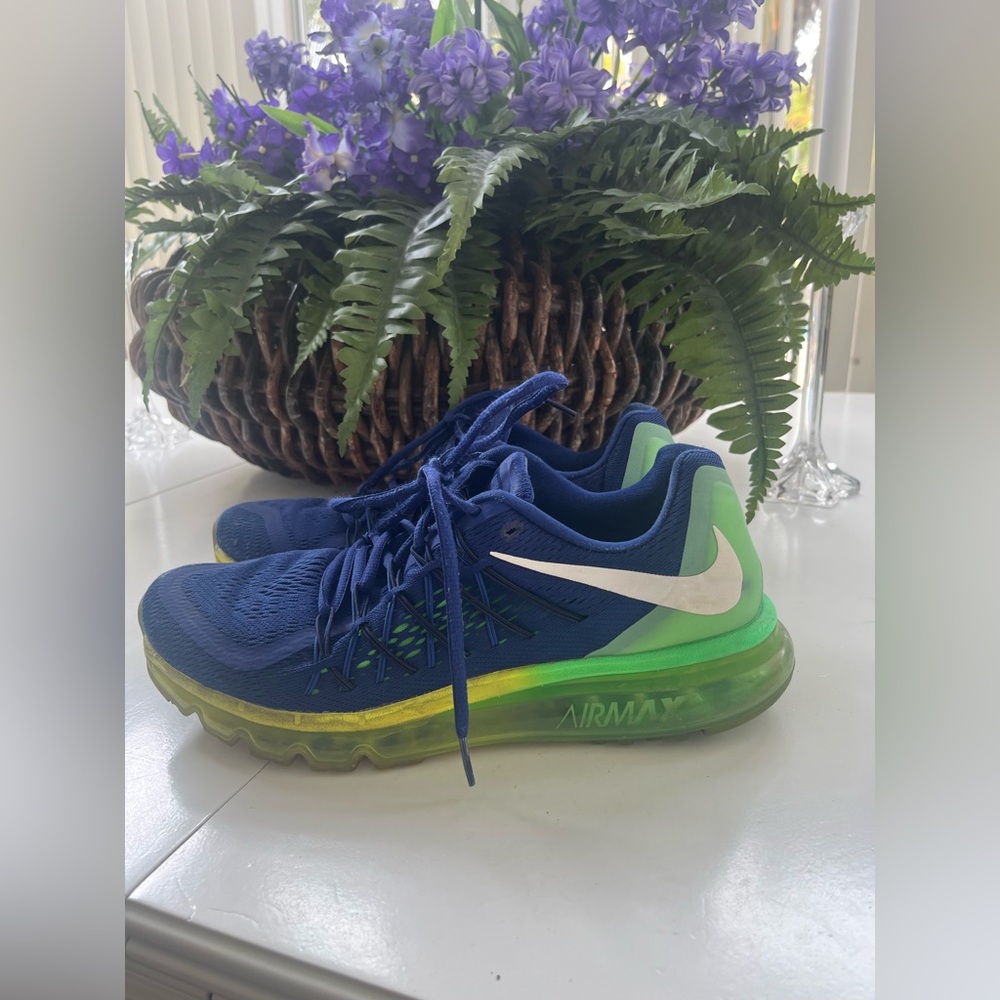 Nike Air Max 2016 698902-407 Blue volt Superfeet insoles men 9.5